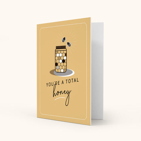 Colour Greeting Card - Honey