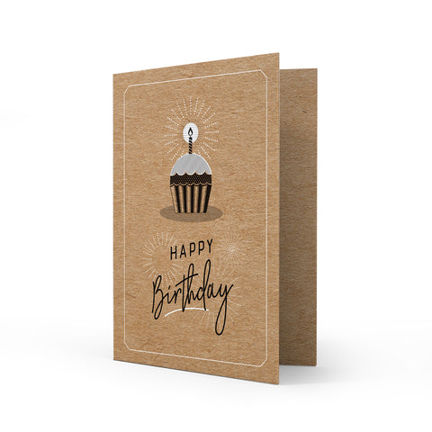 Kraft Greeting Card - Birthday